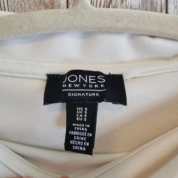 Women's Jones New York Blouse, tunic, S, Off White - Picture 8 of 11